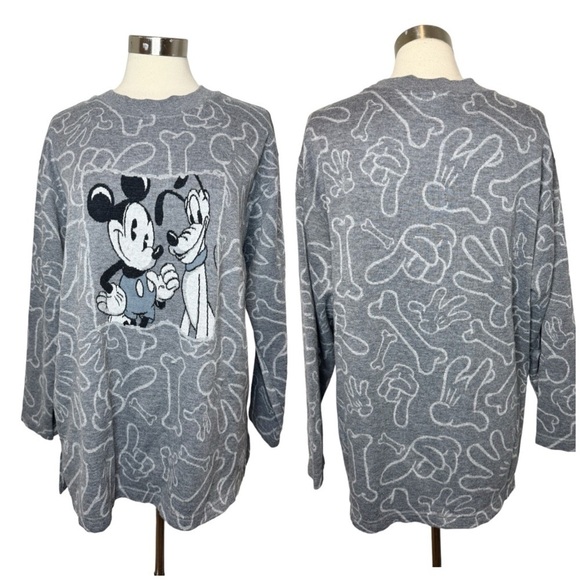 Disney Sweaters - DISNEY CATALOG VTG Mickey & Pluto Sweater size XL